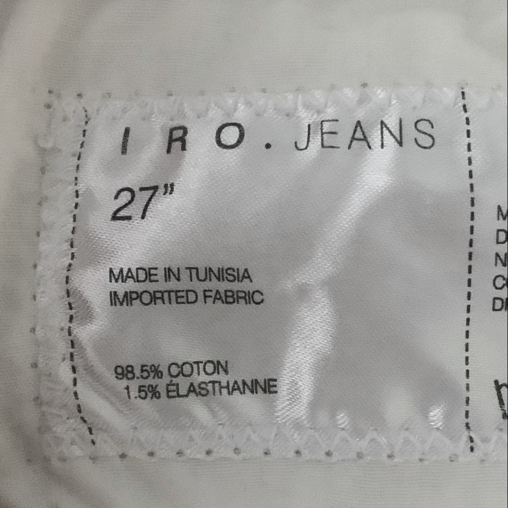 IRO White Skinny Jeans Mid-Rise - Picture 3 of 15